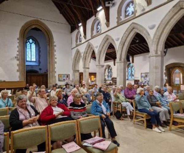 Audience enjoying the Jinglers
