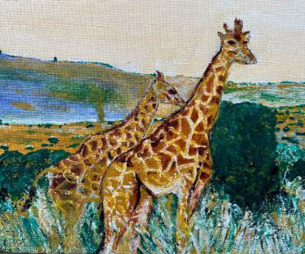 A wonderful painting by a client